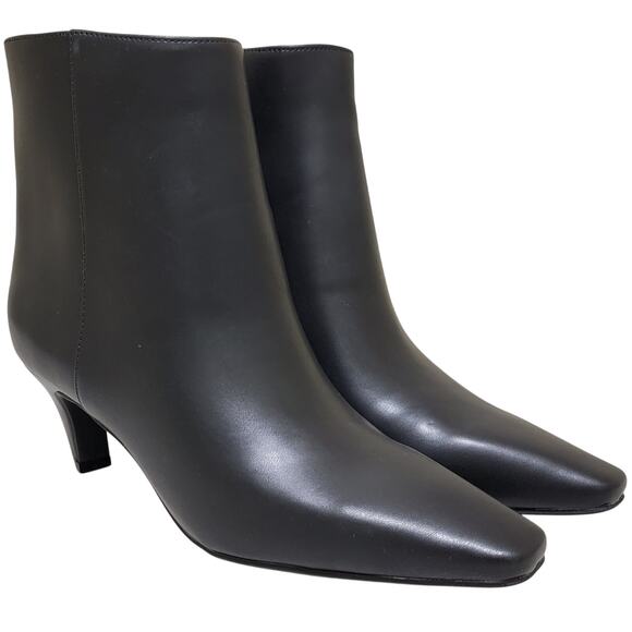 INC INTL Concepts Women Sareya Kitten Heel Ankle Booties Size US 7M Black - Picture 1 of 4